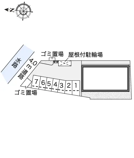 ★手数料０円★倉敷市青江　月極駐車場（LP）